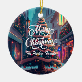 Anpassa jul julgransprydnad keramik