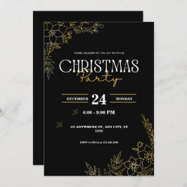 anpassa jul party inbjudningar