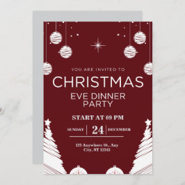 anpassa jul party inbjudningar