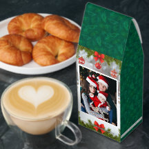 Anpassa julfamiljefoto present