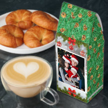 Anpassa julfamiljefotogåva