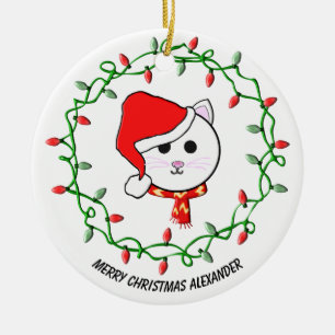 Anpassa julklapp julgransprydnad keramik