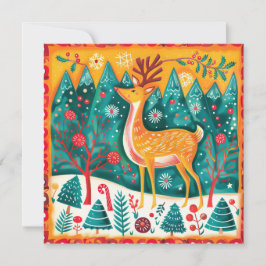 Anpassa julklappen för den vackra renen kort