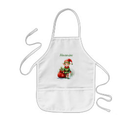 Anpassa julklappen i Namn med häckande gåvor Barnförkläde