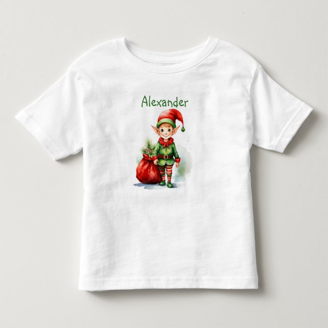 Anpassa julklappen i Namn med häckande gåvor T Shirt (Framsida)