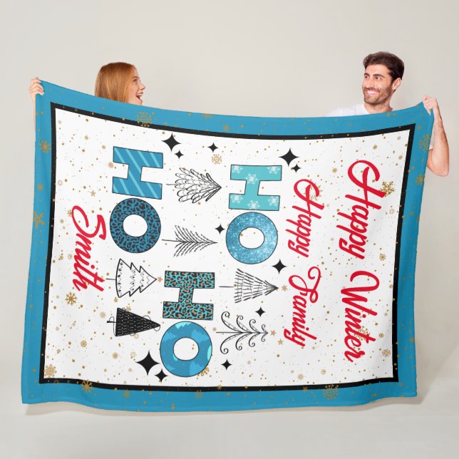 Anpassa jultomten fleecefilt (På plats)