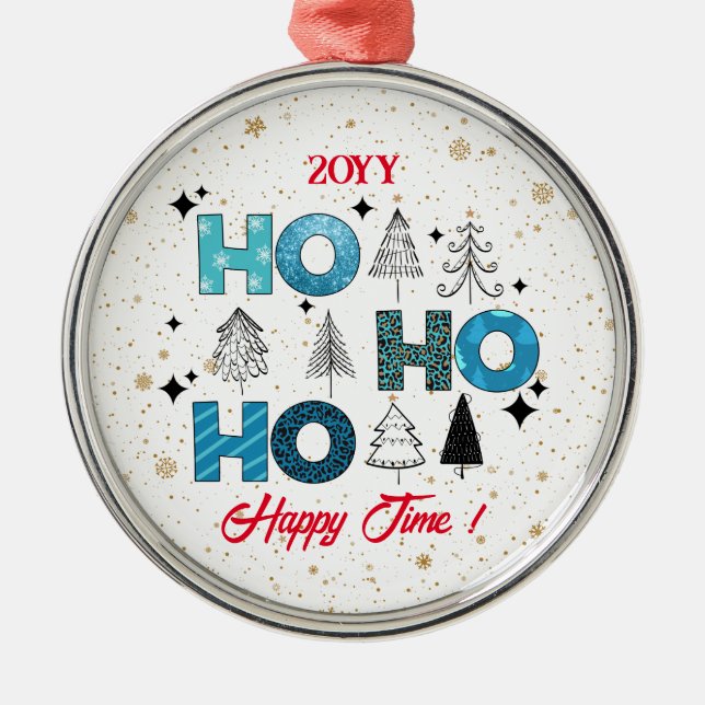 Anpassa jultomten julgransprydnad metall (Framsidan)