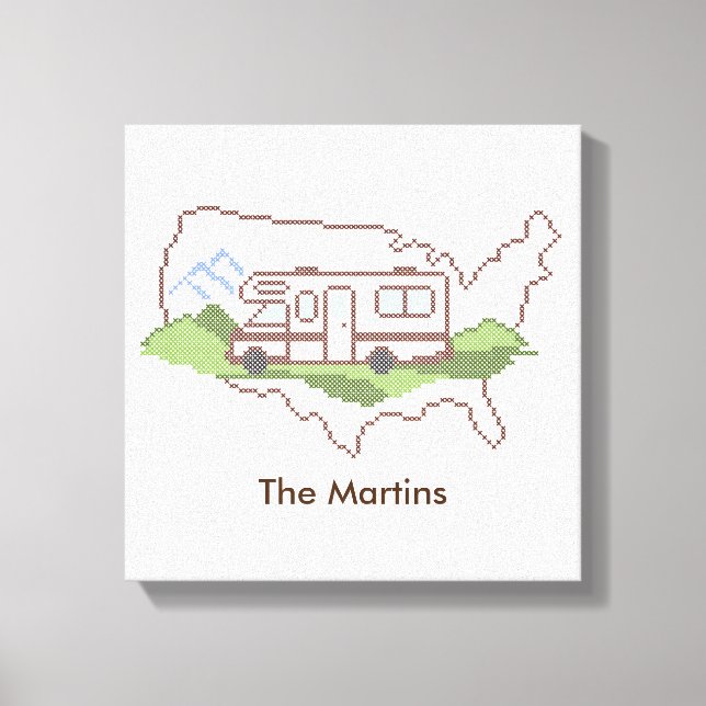 Anpassa Kanvastrycket Resa USA Canvastryck (Framsida)