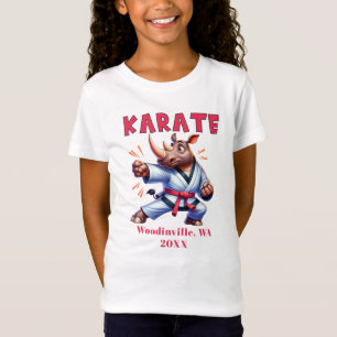 Anpassa Karate Practiments platsdatum Namn T Shirt