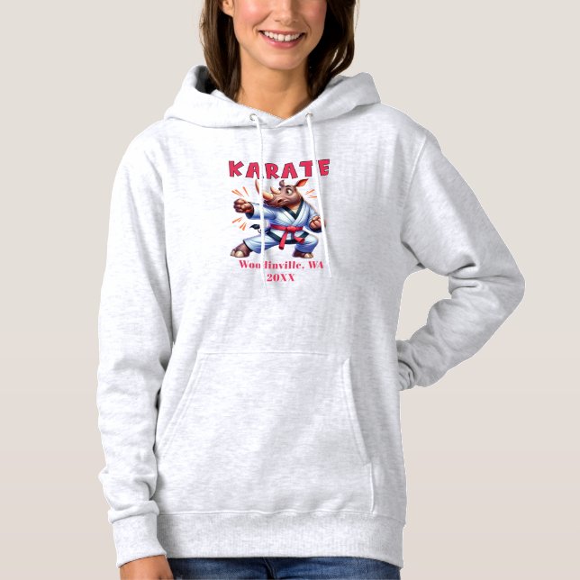 Anpassa Karate Practiments platsdatum Namn T Shirt (Framsida)