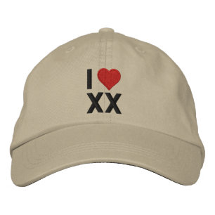 Anpassa Kärlek med ditt 2 brev monogram! Broderad Keps