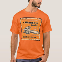 Anpassa Kedjesågservice Mindre Motorreparation  T Shirt