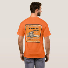 Anpassa Kedjesågservice Mindre Motorreparation T Shirt