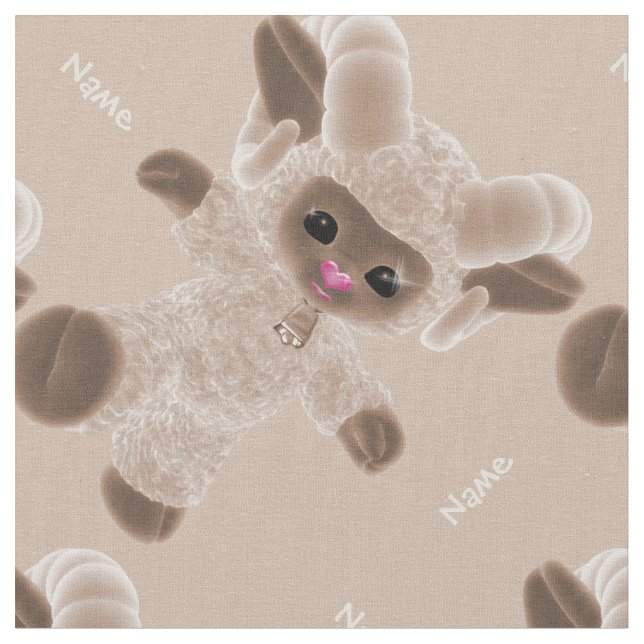 Anpassa Kicking Baby plush Leksak Ram Brown Tyg (Närbild)