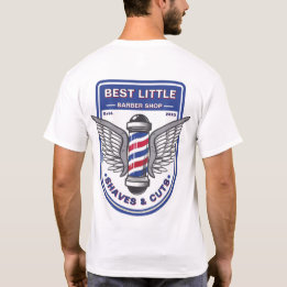 Anpassa Klassisk Barberare Affär Traditionell Stol T Shirt
