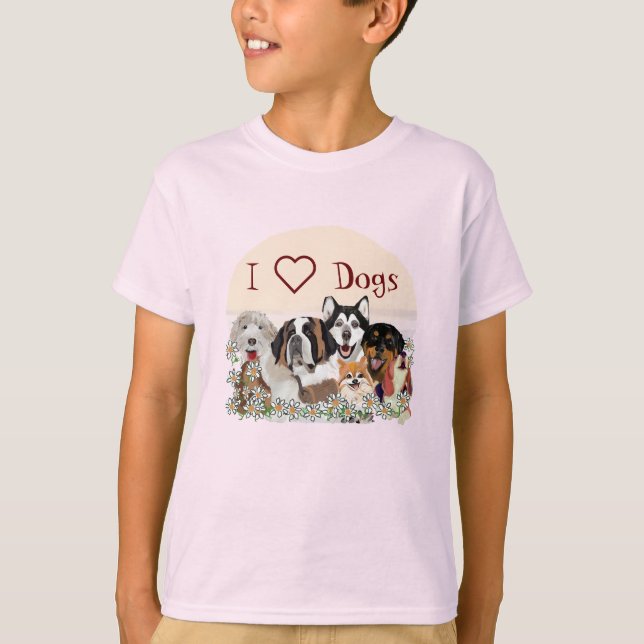 Anpassa Klubben för Hund Pack T Shirt (Framsida)