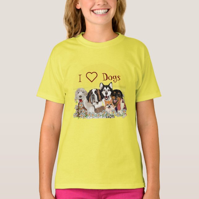 Anpassa Klubben Text Hund Pack T-Shirt (Framsida)