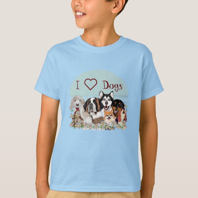 Anpassa Klubben Text Hund Pack T-Shirt (Framsida)