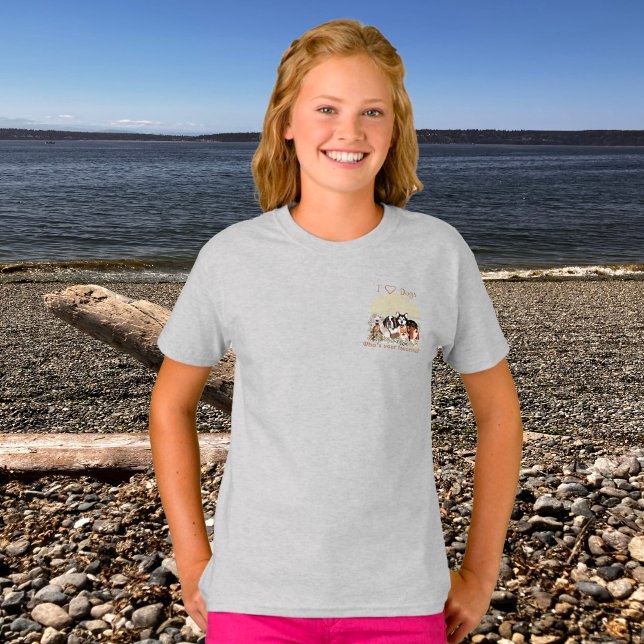 Anpassa Klubben Text Hund Pack T-Shirt (Skapare uppladdad)