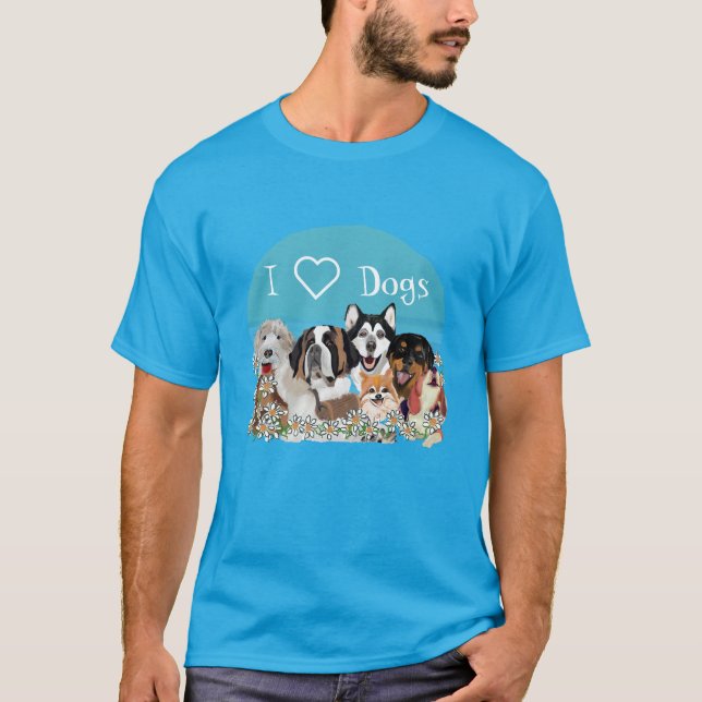Anpassa Klubben Text Hund Pack T-Shirt (Framsida)