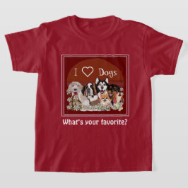 Anpassa Klubben Text Hund Pack T-Shirt