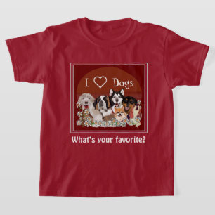 Anpassa Klubben Text Hund Pack T-Shirt