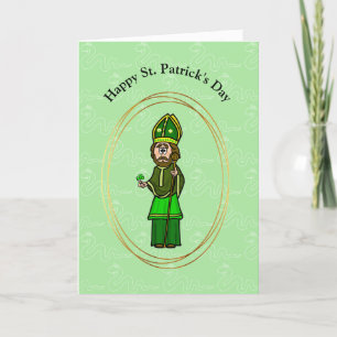 Anpassa kort för tecknad Saint patrick