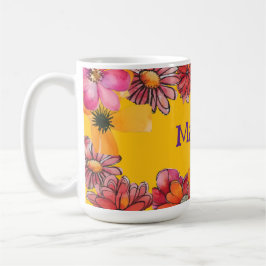 Anpassa. Kraftfull blomsterkraft på 70 sekunder Kaffemugg
