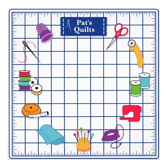 Anpassa Label Quilt Fototryck (Framsidan)
