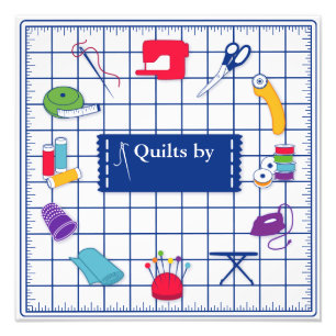 Anpassa Label Quilt Time Fototryck