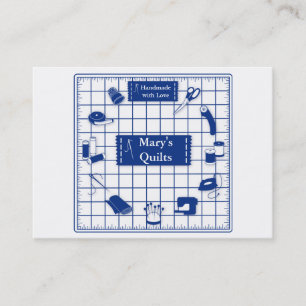 Anpassa Label Quilt Time Visitkort