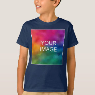 Anpassa Lägg till bild textfiler för marin blå mal T Shirt