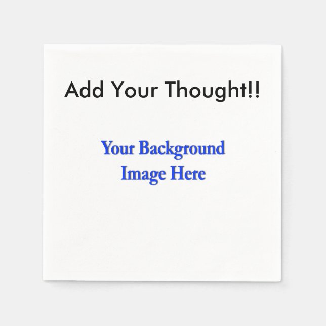 (Anpassa) Lägg till "Din" personliga beröring. Pappersservett (Framsidan)