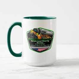Anpassa Land Clearing Mulching Service Logotyp  Mugg