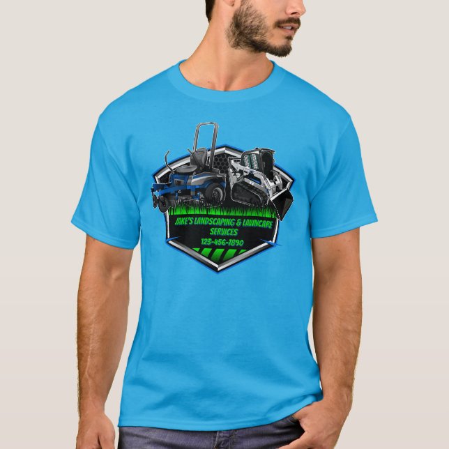 Anpassa Landskapsplanering Trädgårdsskötsel Tjänst T Shirt (Framsida)