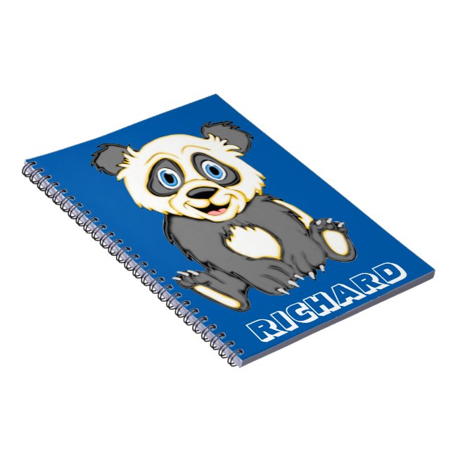 Anpassa leende Panda Anteckningsbok (Högra Sidan)