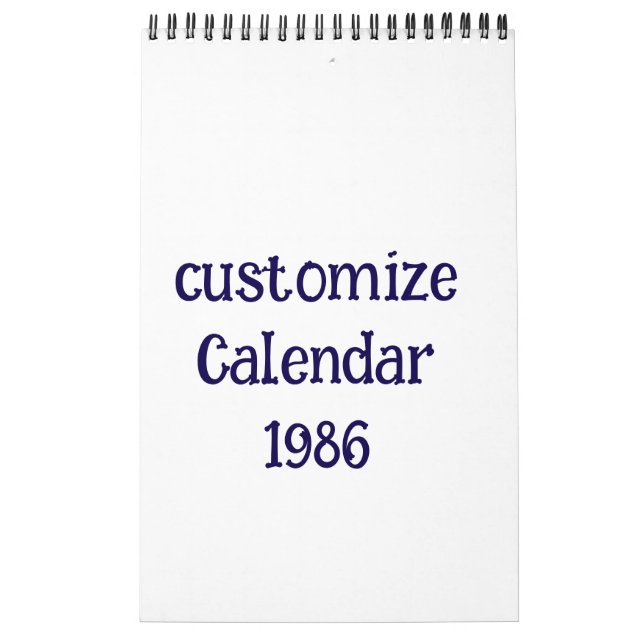 anpassa liten enkel sida kalender (Omslag)