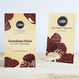 Anpassa Logotyp | Choklad Company Visitkort