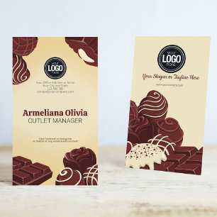 Anpassa Logotyp Choklad Company Visitkort