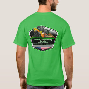 Anpassa Logotyp för Markrensning och Mulching Serv T Shirt