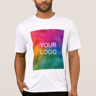 Anpassa Logotyp för vit uppladdning av affärsmall T Shirt