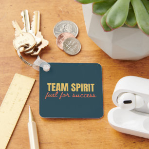Anpassa Logotyp Motivational Team Spirit Office Nyckelring