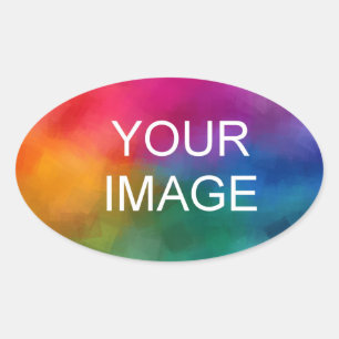 Anpassa Logotypen för fotobildsföretag Ovalt Klistermärke