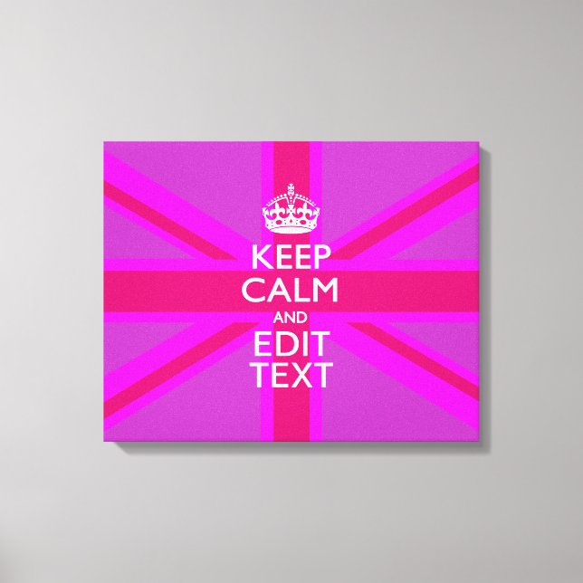 Anpassa Lugnen Behålla Redigera text på Rosa Union Canvastryck (Framsida)