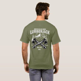 Anpassa Lumberjack Korsade Yxor Sätt att Leva Sinc T Shirt