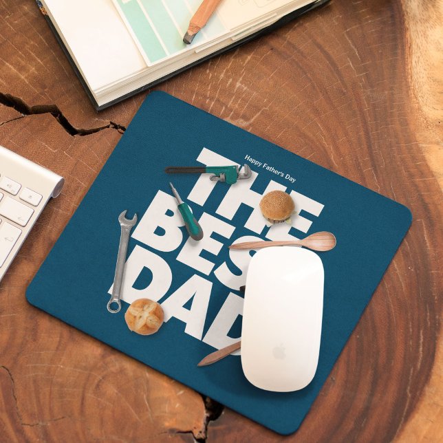 Anpassa Lycklig Fars dag | Bästa Pappa-Mörken Musmatta (Skapare uppladdad)