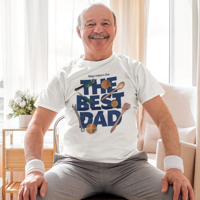 Anpassa Lycklig Fars dag | Bästa Pappa T Shirt (Skapare uppladdad)