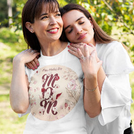 Anpassa Lycklig Mors dag Mamma T Shirt