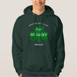Anpassa Lycklig St. Pattys dagskjorta Hoodie