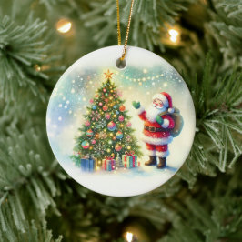 Anpassa magin julgransprydnad keramik